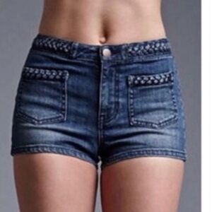 House of Harlow 1960 - Jean shorts - Braided Waist